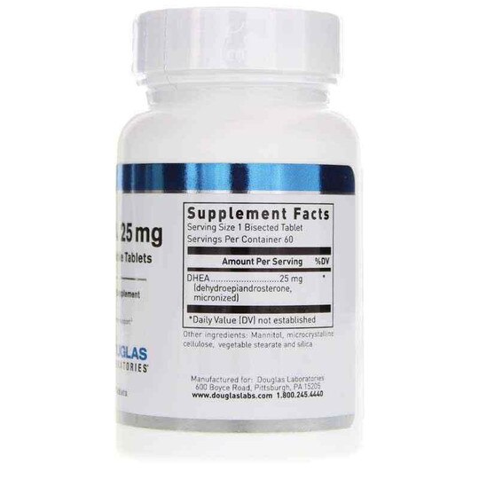DHEA 25 Mg Dissolvable Tablets, DGL